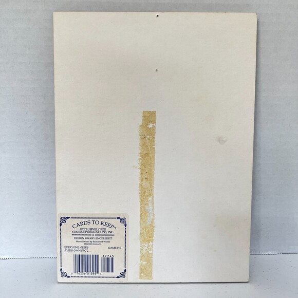 Mary Engelbreit Cards to Keep Plaque Everyone Needs Their Own Spot Dog Child - Picture 2 of 11